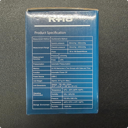 RA8 DBP-13C2 Automatic Arm Blood Pressure Monitor