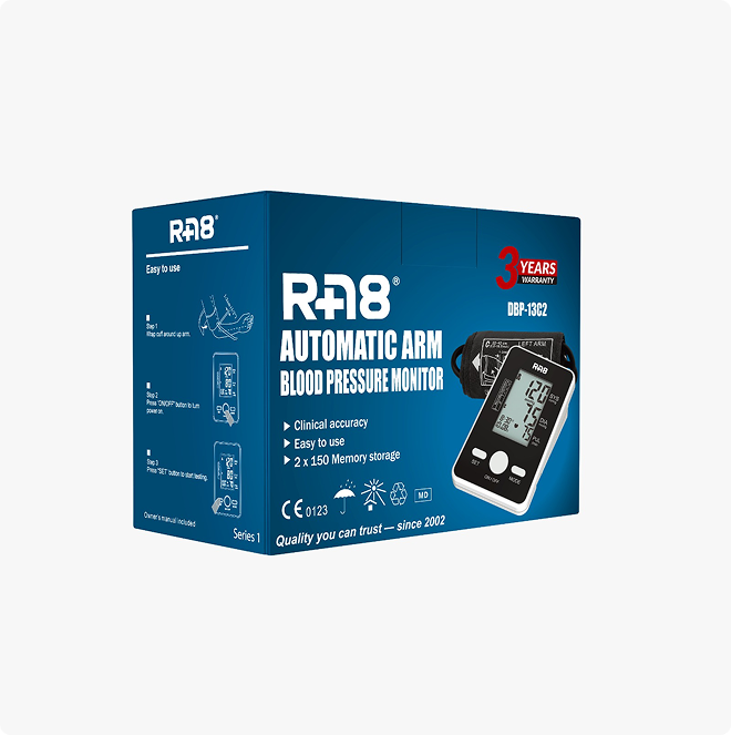 RA8 DBP-13C2 Automatic Arm Blood Pressure Monitor